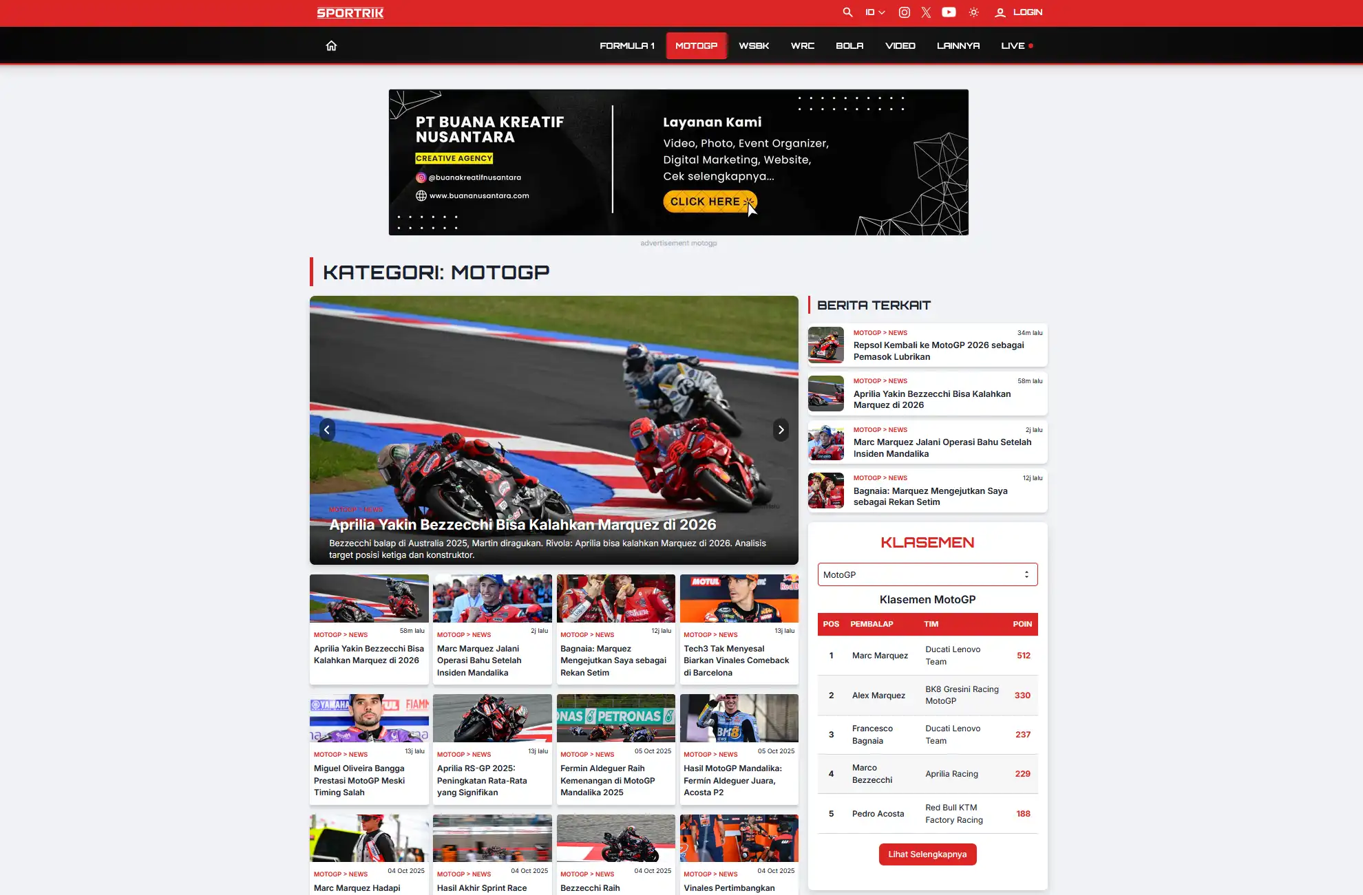 Template Media Online Sport